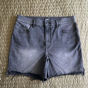 Express Shorts High Rise Midi length Jean Denim High Waist Shorts